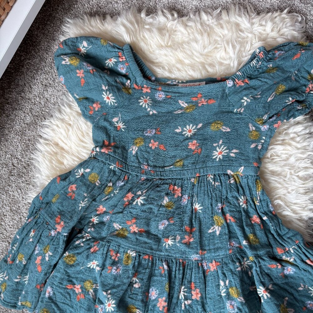 Girls Spring Dress with Flowers